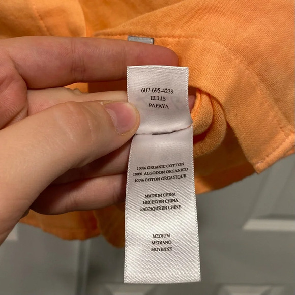 Rails Ellis Button Down Shirt In Papaya - Picture 6 of 6